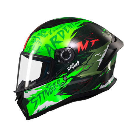 MT Stinger 2 Ardent Motorcycle Helmet - Green