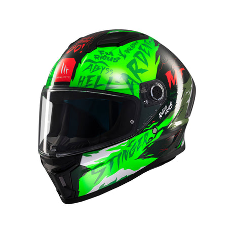 MT Stinger 2 Ardent Motorcycle Helmet - Green