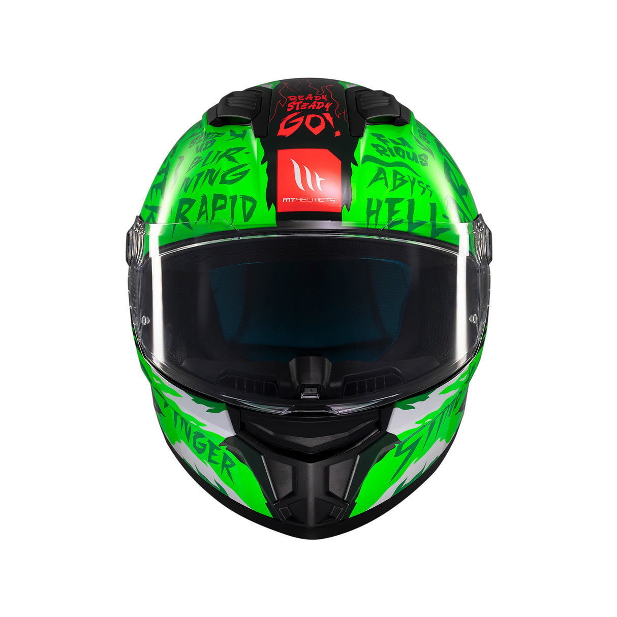 MT Stinger 2 Ardent Motorcycle Helmet - Green