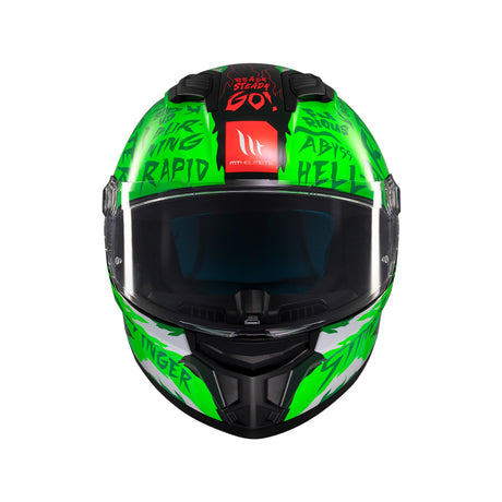 MT Stinger 2 Ardent Motorcycle Helmet - Green