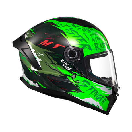 MT Stinger 2 Ardent Motorcycle Helmet - Green