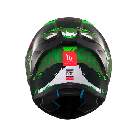 MT Stinger 2 Ardent Motorcycle Helmet - Green