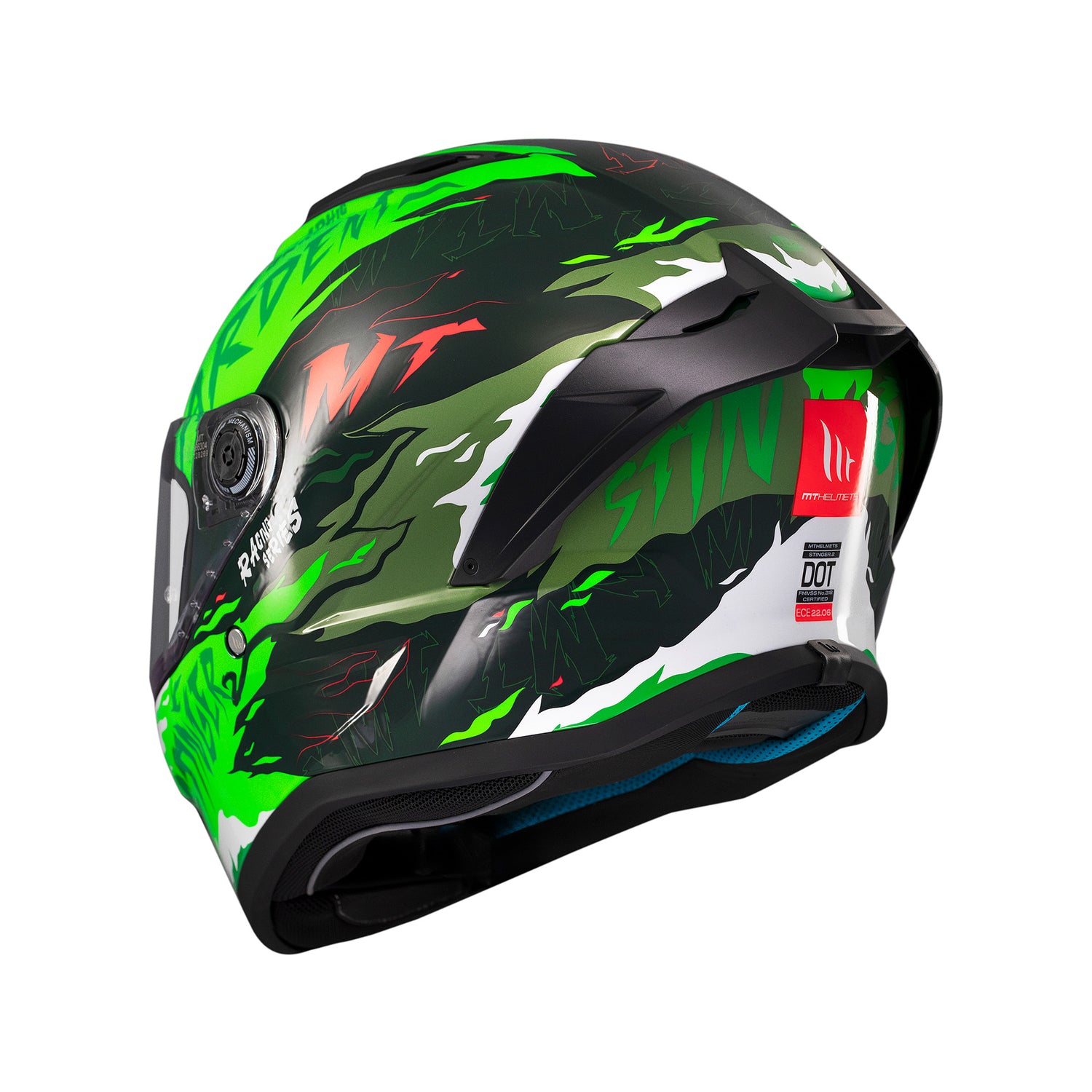 green mt helmets MT Stinger 2 Ardent Motorcycle Full Face Helmet