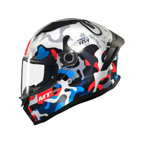 MT Stinger 2 Yozu Motorcycle Helmet - Blue White