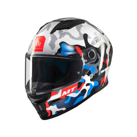 MT Stinger 2 Yozu Motorcycle Helmet - Blue White