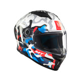 MT Stinger 2 Yozu Motorcycle Helmet - Blue White