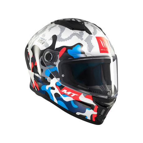MT Stinger 2 Yozu Motorcycle Helmet - Blue White