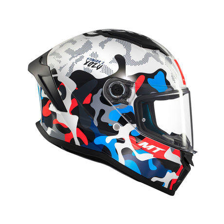 MT Stinger 2 Yozu Motorcycle Helmet - Blue White