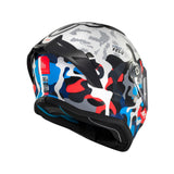 MT Stinger 2 Yozu Motorcycle Helmet - Blue White