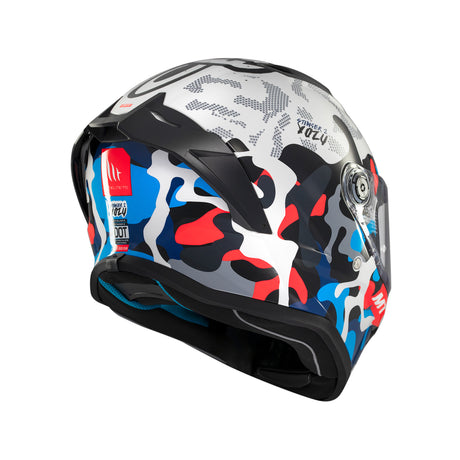 MT Stinger 2 Yozu Motorcycle Helmet - Blue White