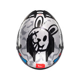 MT Stinger 2 Yozu Motorcycle Helmet - Blue White