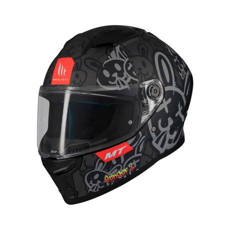MT Stinger 2 Ram Motorcycle Helmet - Black