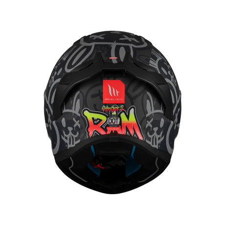 MT Stinger 2 Ram Motorcycle Helmet - Black