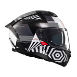 MT Atom 2 Strange Motorcycle Helmet - Black