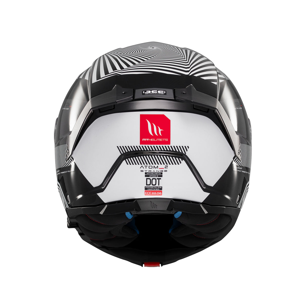 MT Atom 2 Strange Motorcycle Helmet - Black