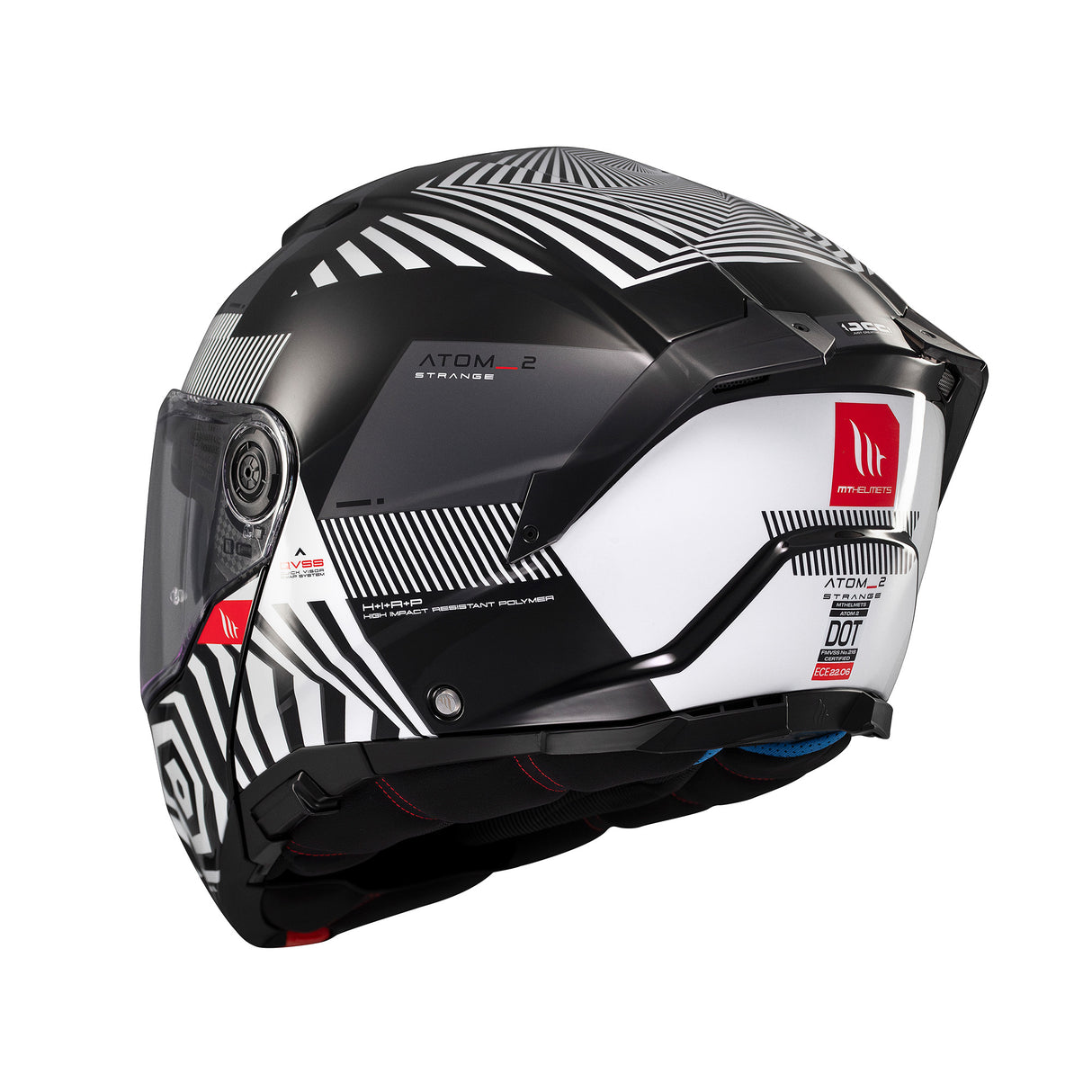 MT Atom 2 Strange Motorcycle Helmet - Black