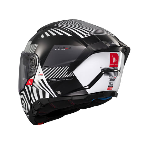 MT Atom 2 Strange Motorcycle Helmet - Black