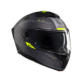 MT Atom 2 Destiny Motorcycle Helmet - Black Fluo