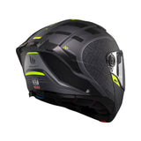 MT Atom 2 Destiny Motorcycle Helmet - Black Fluo