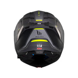 MT Atom 2 Destiny Motorcycle Helmet - Black Fluo