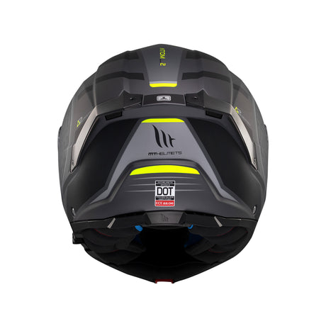 MT Atom 2 Destiny Motorcycle Helmet - Black Fluo