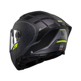 MT Atom 2 Destiny Motorcycle Helmet - Black Fluo