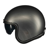 MT Le Mans 2 SV S Scratched Chrome Motorcycle Open Face Helmet