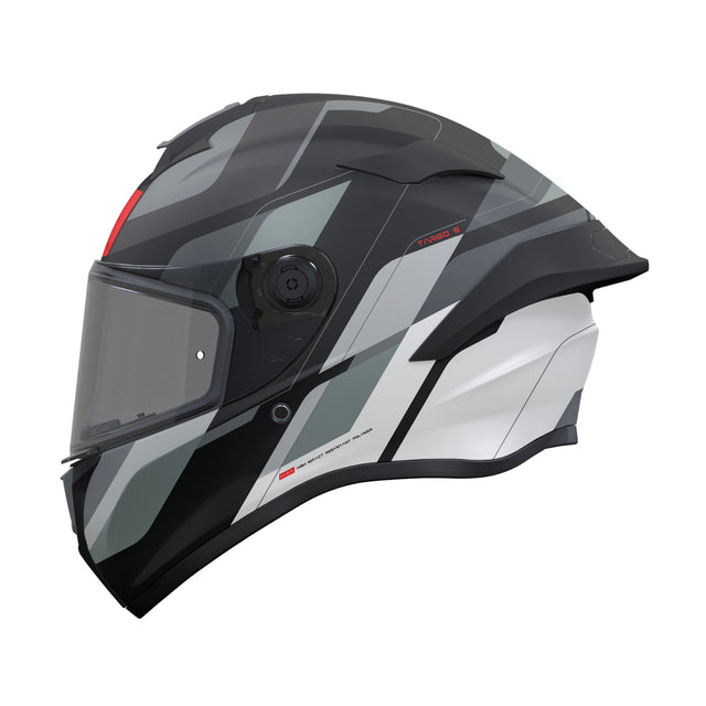 MT Targo S Blaster Motorcycle Helmet - Grey