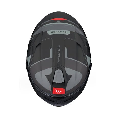 MT Targo S Blaster Motorcycle Helmet - Grey