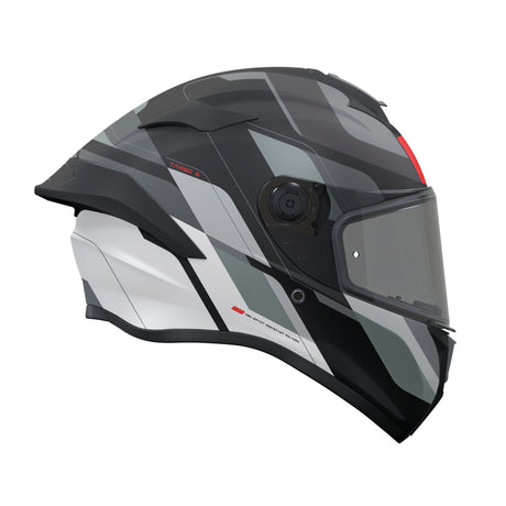 MT Targo S Blaster Motorcycle Helmet - Grey