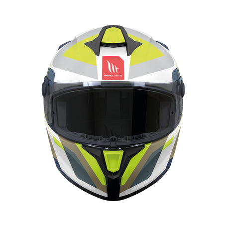 MT Targo S Blaster Motorcycle Helmet - Blue Fluo