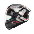 MT Targo S Brik Motorcycle Helmet - Black White