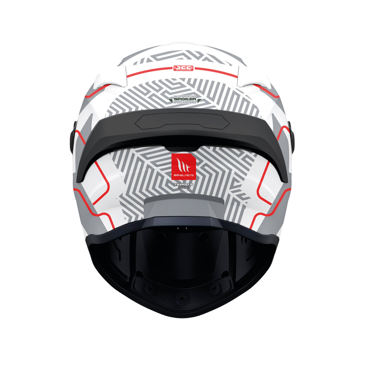 MT Targo S Brik Motorcycle Helmet - White Grey