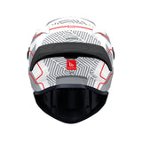 MT Targo S Brik Motorcycle Helmet - White Grey
