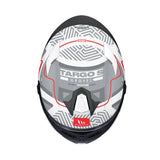 MT Targo S Brik Motorcycle Helmet - White Grey