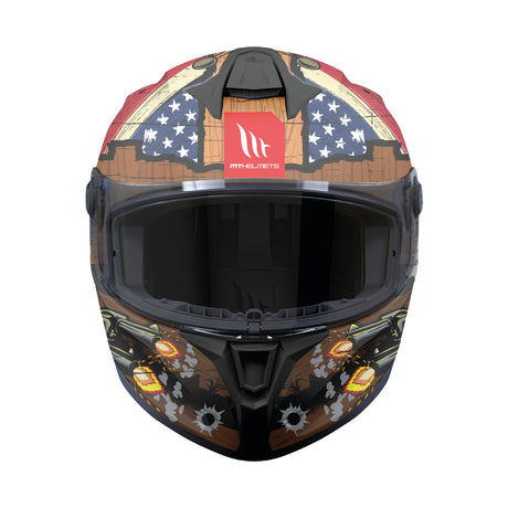 MT Targo S West Motorcycle Helmet - Sand