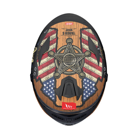 MT Targo S West Motorcycle Helmet - Sand