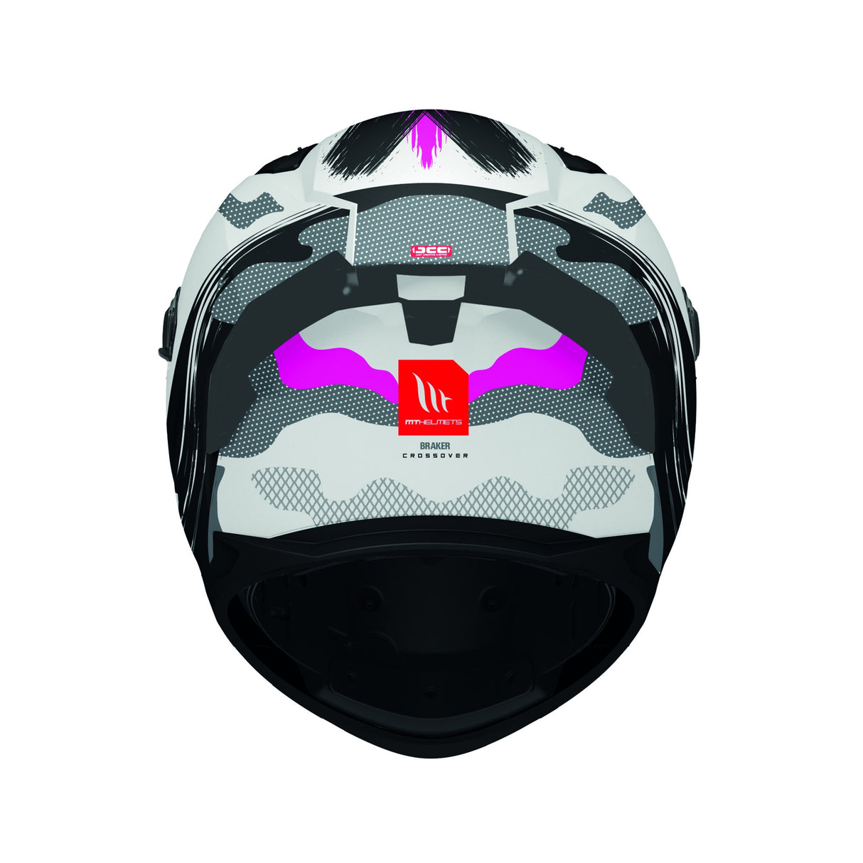 MT Braker Crossover Motorcycle Full Face Helmet - Pink