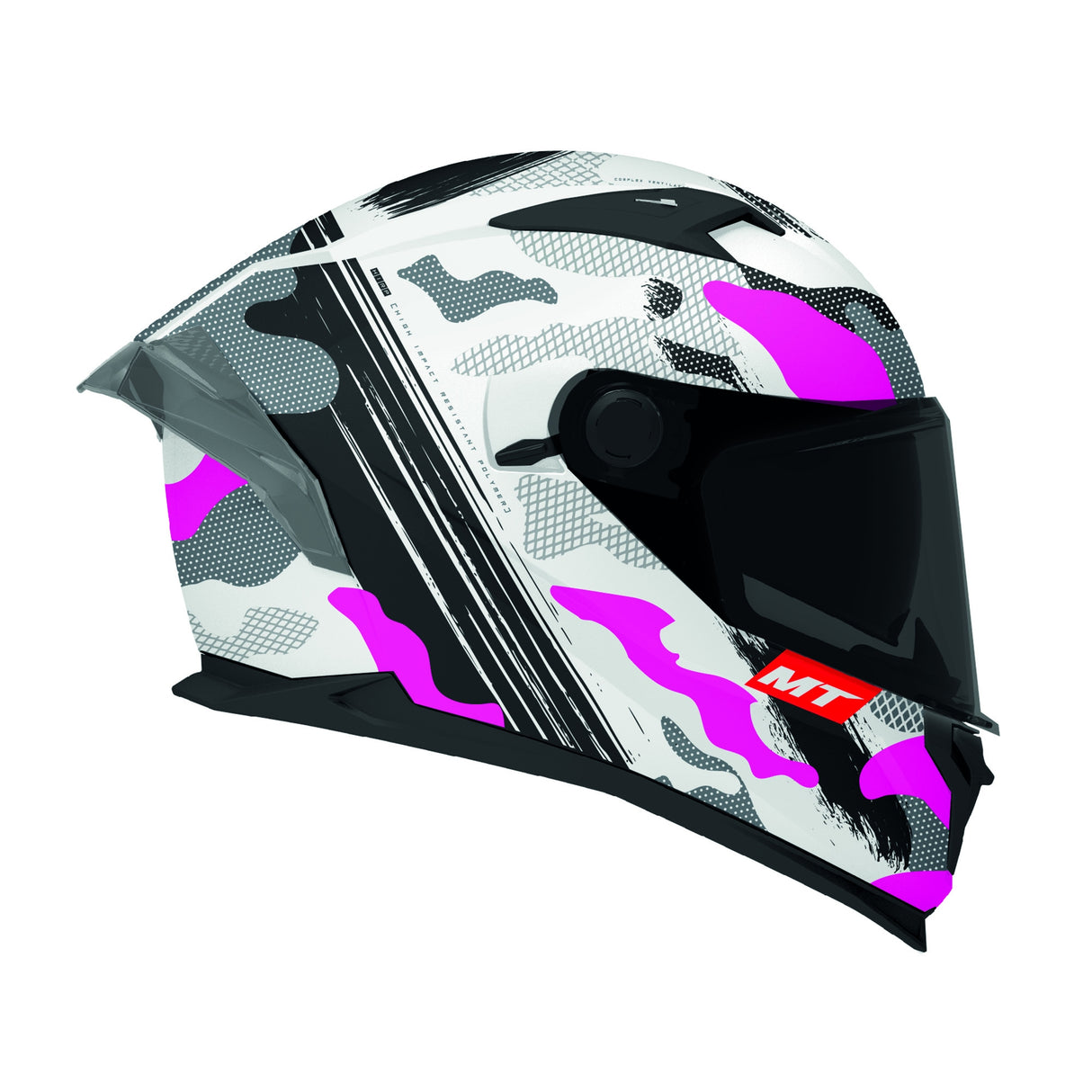 MT Braker Crossover Motorcycle Full Face Helmet - Pink