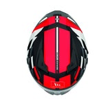 MT Braker Foster Motorcycle Full Face Helmet - Red