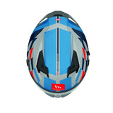 MT Braker Foster Motorcycle Full Face Helmet - Blue