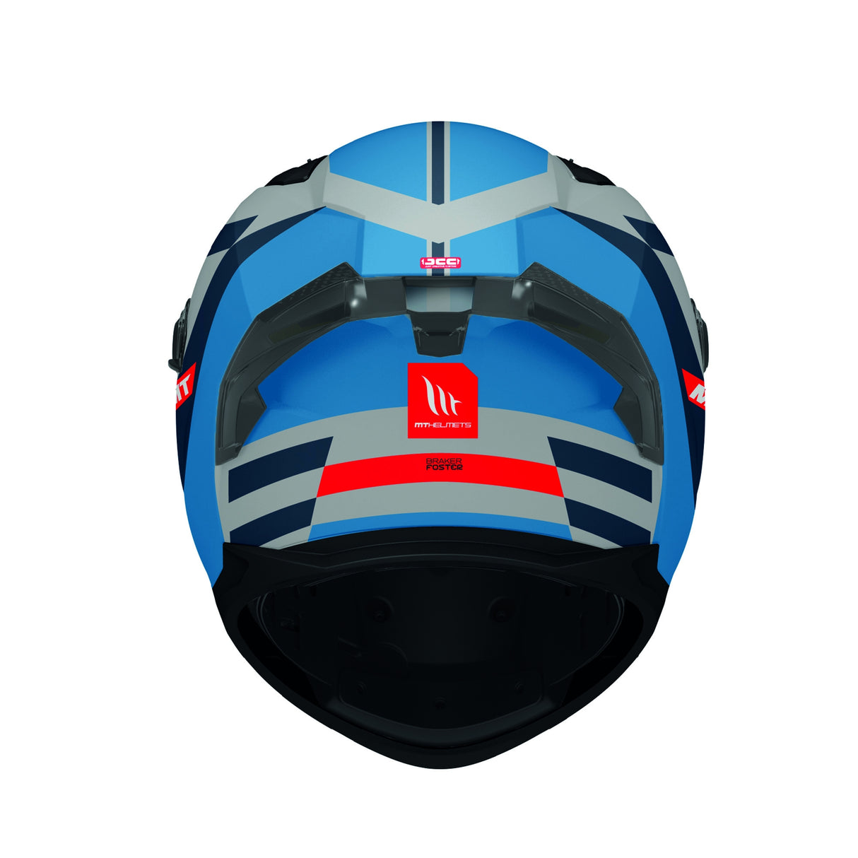 MT Braker Foster Motorcycle Full Face Helmet - Blue