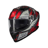 MT Braker Fury Motorcycle Full Face Helmet - Red