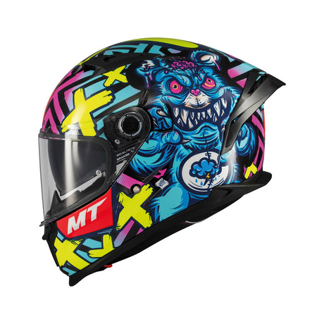 MT Braker Crazy Teddy Motorcycle Helmet