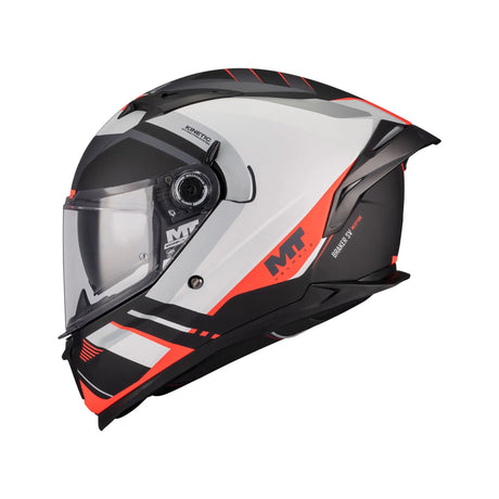 MT Braker SV Inception Motorcycle Full Face Helmet White Black Red