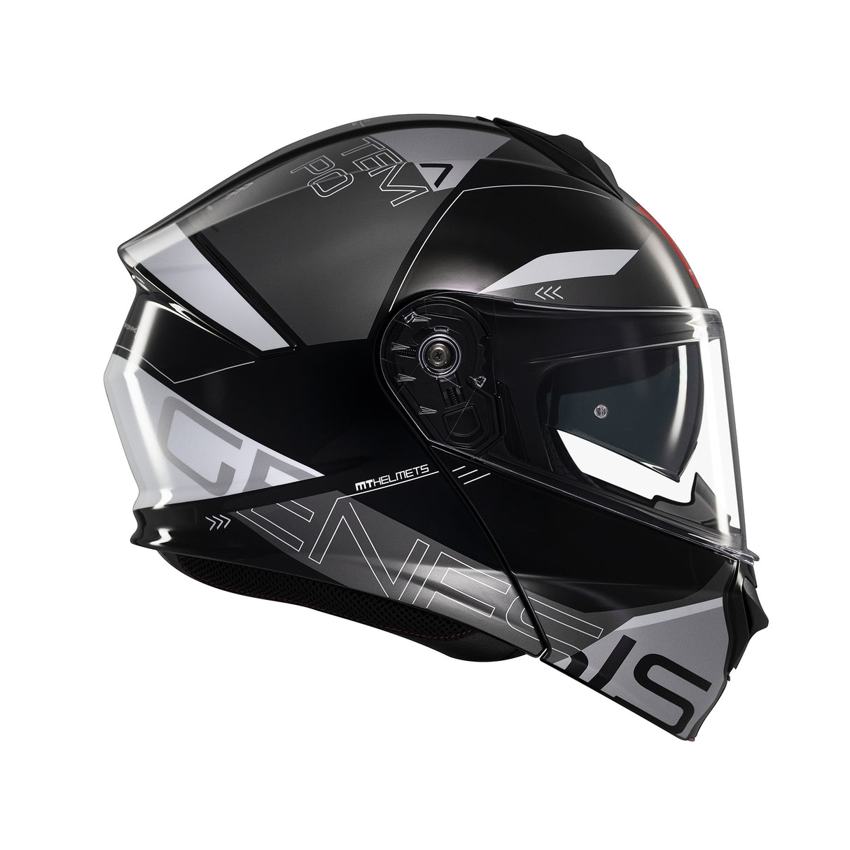 MT Genesis Atempo Motorcycle Helmet - Black