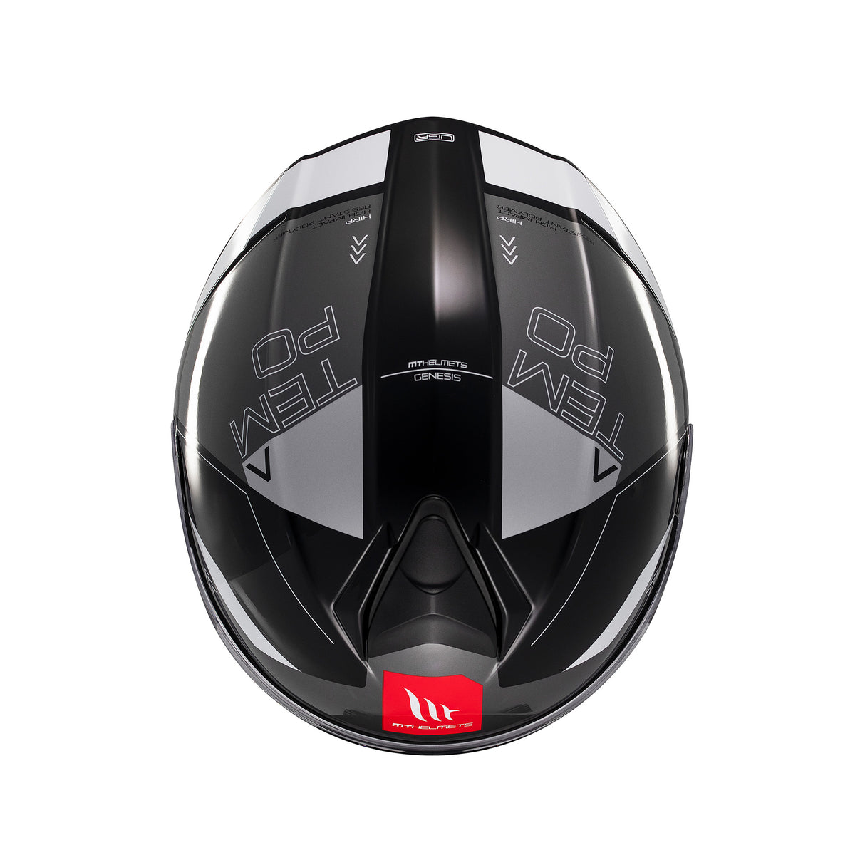 MT Genesis Atempo Motorcycle Helmet - Black