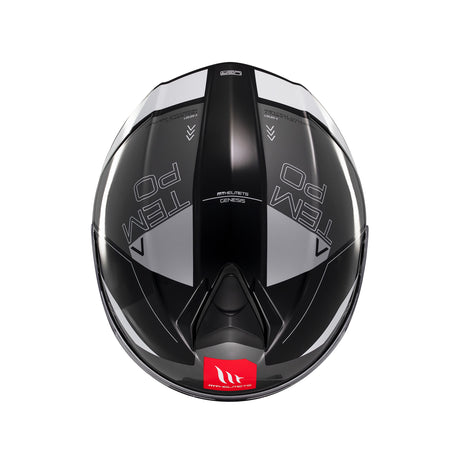 MT Genesis Atempo Motorcycle Helmet - Black