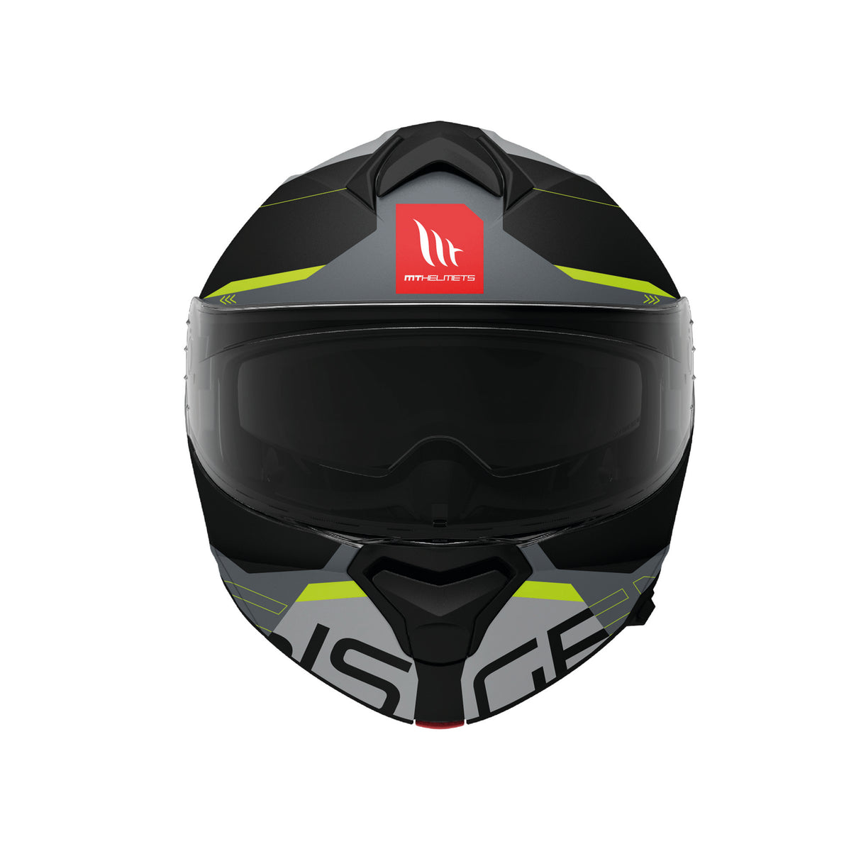 MT Genesis Atempo Motorcycle Flip Front Helmet - Fluo