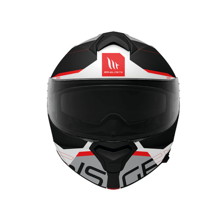 MT Genesis Atempo Motorcycle Flip Front Helmet - Red